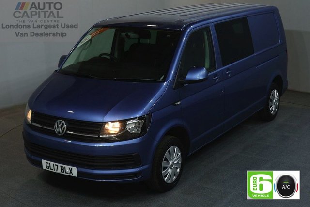 2017 17 VOLKSWAGEN TRANSPORTER 2.0 T32 TDI TRENDLINE 150 BHP EURO 6 LWB AUTOMATIC COMBI 6 SEATER AIR CON