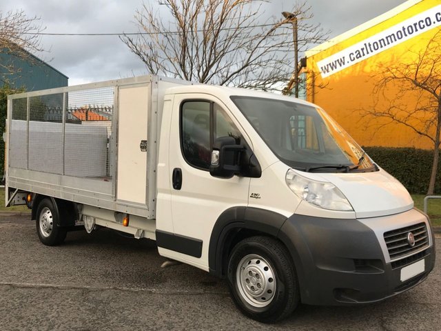 2014 14 Fiat Ducato 2.3 35 MAXI 13.5ft DROPSIDE+T/LIFT CAGED SIDES / POD TOOL BOX 