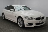 USED 2015 15 BMW 4 SERIES GRAN COUPE 2.0 420D M SPORT GRAN COUPE 4DR AUTOMATIC 181 BHP 1 OWNER FULL SERVICE HISTORY BMW SERVICE PACK FULL BMW SERVICE HISTORY + BMW SERVICE PACK 5 YEARS OR 50,000 MILES + HEATED LEATHER SEATS + SATELLITE NAVIGATION + BLUETOOTH + PARKING SENSOR + CRUISE CONTROL + CLIMATE CONTROL + XENON HEADLIGHTS + MULTI FUNCTION WHEEL + DAB RADIO + 18 INCH ALLOY WHEELS