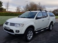 USED 2012 62 MITSUBISHI L200 2.5 DI-D 4X4 WARRIOR LB DCB 1d 175 BHP ROOF BARS ** NO VAT ** NO VAT **
