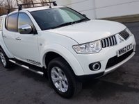 USED 2012 62 MITSUBISHI L200 2.5 DI-D 4X4 WARRIOR LB DCB 1d 175 BHP ROOF BARS ** NO VAT ** NO VAT **