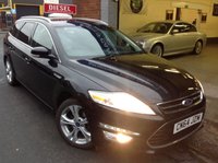 USED 2014 64 FORD MONDEO 2.0 TDCI  TITANIUM X  ESTATE ....Satnav....Black & White  Leather