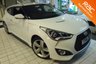 USED 2014 64 HYUNDAI VELOSTER 1.6 TURBO 4d 184 BHP FULL LEATHER-HEATED FRONT SEATS-FULL COLOUR SAT NAV-ETC ETC