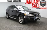 USED 2013 13 VOLVO XC60 2.4 D5 R-DESIGN AWD 5DR AUTOMATIC 212 BHP SAT NAV LEATHER SERVICE HISTORY + HEATED LEATHER SEATS + SATELLITE NAVIGATION + REVERSE CAMERA + BLUETOOTH + PARKING SENSOR + PANORAMIC ROOF + PRIVACY GLASS + CRUISE CONTROL + CLIMATE CONTROL + MULTI FUNCTION WHEEL + DAB RADIO + 18 INCH ALLOY WHEELS