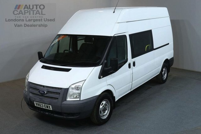 2013 63 FORD TRANSIT 2.2 350 124 BHP LWB 9 SEATER L3 H3 COMBI CREW VAN