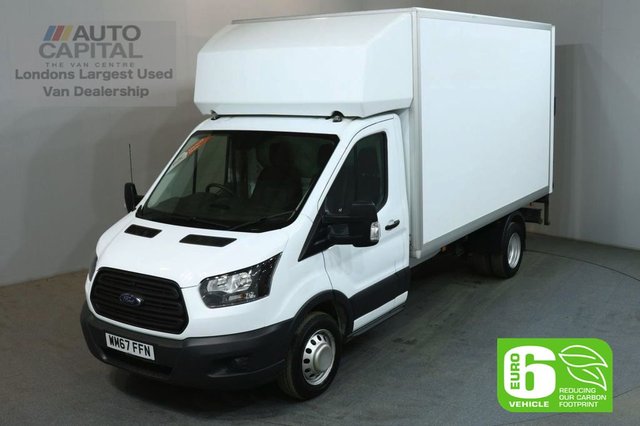 2017 67 FORD TRANSIT 2.0 350 129 BHP LWB EURO 6 TWIN WHEEL WITH TAIL LIFT LUTON VAN