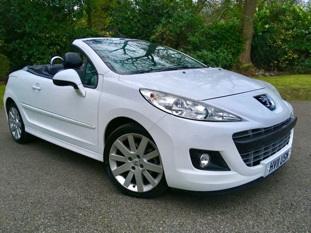2011 11 Peugeot 207 1.6 CC GT THP 2d 156 BHP''2 OWNERS/FULL HISTORY/FULL BLACK LEATHER/ELECTRIC FOLDING MIRRORS