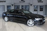 USED 2016 16 AUDI A6 AUDI A6 2.0 TDI ULTRA S LINE 4d AUTO 188 BHP full audi service history FINISHED IN STUNNING BLACK WITH FULL LEATHER SEATS + FULL AUDI SERVICE HISTORY + SATELLITE NAVIGATION + £30 ROAD TAX + BLUETOOTH + 1 OWNER + DAB RADIO + PARKING SENSORS + 4 ZONE CLIMATE CONTROL + 4-WAY LUMBAR SUPPORT + CRUISE CONTROL + 19 INCH ALLOYS + MANUFACTURER WARRANTY 28.04.2019...