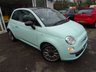 USED 2014 14 FIAT 500 0.9 TWINAIR CULT 3d 105 BHP RARE 6 Speed 105 BHP Twinair Cult finished in Smooth Mint Green. Comprehensive Service History, Minimum 8 months MOT, Great fuel economy! ZERO Road Tax!