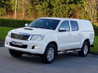 USED 2014 64 TOYOTA HI-LUX 3.0 INVINCIBLE 4X4 D-4D DCB 1d AUTO 169 BHP LEATHER+SAT NAV+R CAMERA+TOWBAR