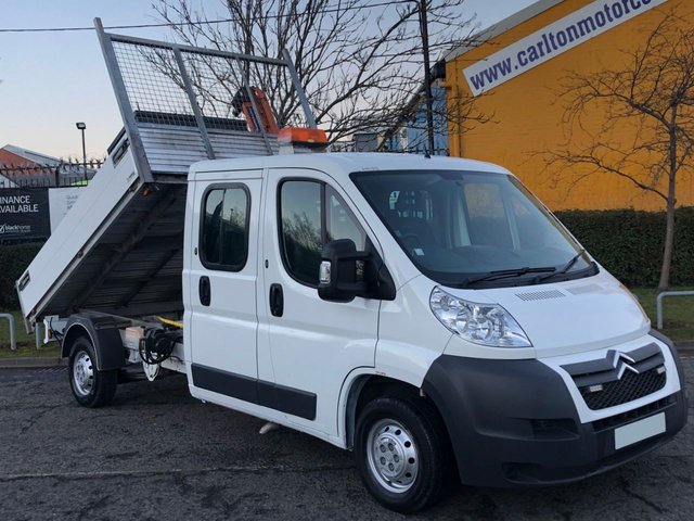 2012 12 Citroen Relay 35 2.2Hdi 130ps L3 LWB D/Cab Tipper+ Swing Lift Crane 