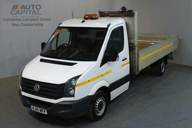 2015 15 VOLKSWAGEN CRAFTER 2.0 CR35 TDI 109 BHP LWB S/CAB DROPSIDE LORRY
