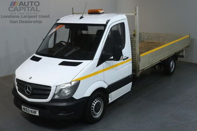 2013 63 MERCEDES-BENZ SPRINTER 2.1 313 CDI LWB RWD 129 BHP S/CAB DROPSIDE LORRY