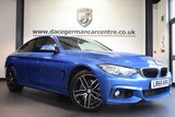 USED 2016 65 BMW 4 SERIES 3.0 435D XDRIVE M SPORT 2DR AUTO 309 BHP full bmw service history *NO ADMIN FEES* FINISHED IN STUNNING ESTORIL METALLIC BLUE WITH FULL LEATHER INTERIOR + FULL BMW SERVICE HISTORY + PRO SATELLITE NAVIGATION + BLUETOOTH + XENON LIGHTS + HEATED SEATS WITH MEMORY + DAB RADIO + LIGHT PACKAGE + CRUISE CONTROL + PARKING SENSORS + BRAND NEW 18" ALLOY WHEELS