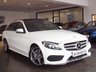 USED 2015 65 MERCEDES-BENZ C CLASS 2.1 C220 D AMG LINE PREMIUM PLUS 5d AUTO 170 BHP PREM PLUS+PAN ROOF+R-CAM+NAV