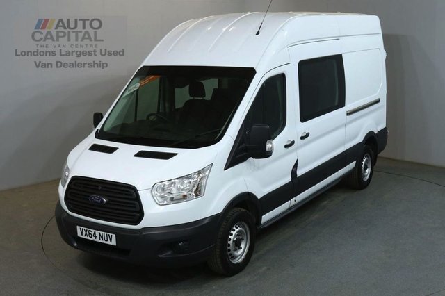 2014 64 FORD TRANSIT 2.2 350 100 BHP LWB L3 H3 H/ROOF 9 SEATER COMBI CREW VAN