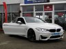 USED 2015 15 BMW M4 3.0 M4 2d AUTO 426 BHP STUNNING 430 BHP, BMW M4 3.0 COUPE 430 BHP. Finished in ALPINE WHITE with contrasting BLACK SPORTS HEATED LEATHER. This M4 offers great interior and boot space. The twin turbo, 3.0 litre engine punches out a huge 430 BHP firing it from 0-60 mph in only 4.1 seconds. This is a must have fun family car. Features include, Sat Nav, Heated Leather Electric Memory Seats, DAB, B/Tooth and much more.