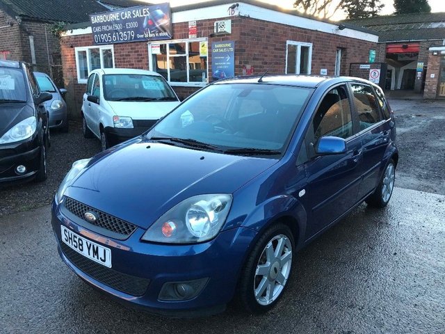 2008 58 Ford Fiesta 1.25 Zetec Blue Hatchback 5d 1242cc