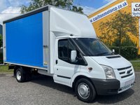 USED 2013 13 FORD TRANSIT 350 LWB 2.2Tdci 125 T350EF CURTAIN SIDE LUTON BOX VAN DRW 