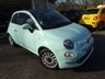 USED 2015 65 FIAT 500 0.9 TWINAIR LOUNGE 3d 105 BHP NEW SHAPE Rare 105 BHP New Shape Model with 6 Speed Gearbox and Sport Drive Mode, finished in Smooth Mint Green! Very Low Mileage! Less than 8,000 miles covered from new! One Owner from new, Fiat Service History + Serviced by ourselves, MOT until December 2019, Great fuel economy! ZERO Road Tax!