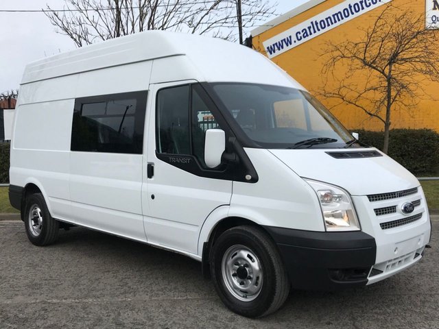 2013 62 Ford Transit 2.2Tdci 125 T350L High Roof 9 seat Crew Cab / Combi / Minibus / Window Van Fwd A/C Low Mileage TDCI 125 