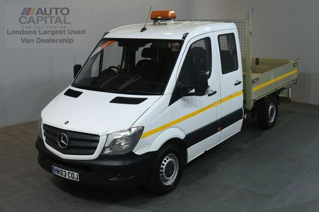 2013 63 MERCEDES-BENZ SPRINTER 2.1 313 CDI D/C MWB 129 BHP 6 SEATER TIPPER