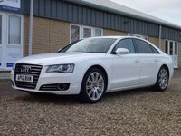 USED 2012 12 AUDI A8 3.0 TDI QUATTRO SE EXECUTIVE 4d AUTO 247 BHP www.suffolkcarcentre.co.uk - Located at Reydon