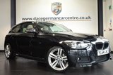USED 2015 64 BMW 1 SERIES 2.0 118D M SPORT 3d AUTO 141 BHP full bmw service history *NO ADMIN FEES* FINISHED IN STUNNING SAPPHIRE METALLIC BLACK WITH FULL LEATHER INTERIOR + FULL BMW SERVICE HISTORY + SATELLITE NAVIGATION + BLUETOOTH + HEATED SEATS + DAB RADIO + SUNROOF + RAIN SENSORS + PARKING SENSORS + 18" ALLOY WHEELS