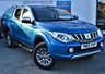 USED 2016 65 MITSUBISHI L200 2.4 DI-D 4X4 WARRIOR 5 Seat Double Cab Pickup Stunning in Electric Blue and Tinted Glass with Truckman Canopy Side Steps Sat Nav Heated Leather Seats Rear Camera and much more **LOW MILEAGE FOR AGE**