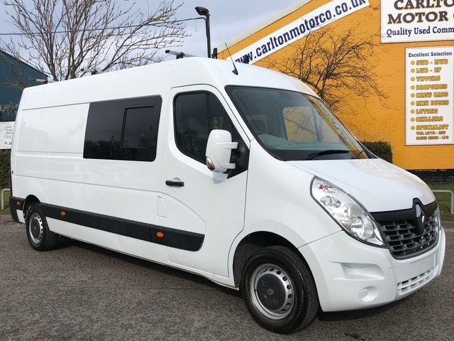 2016 16 Renault Master LM35 DCI Business L3 H2 Crew Cab 6 Seat Window Van Fwd 