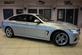 USED 2016 66 BMW 4 SERIES GRAN COUPE 2.0 420D M SPORT 4d (Professional media) AUTO 188 BHP FINISHED IN STUNNING GLACIER SILVER WITH FULL BLACK LEATHER SEATS + 1 OWNER FULL BMW SERVICE HISTORY + PRO SATELLITE NAVIGATION WITH PROFESSIONAL MEDIA INCLUDING BLUETOOTH AUDIO + SPORT AUTOMATIC WITH PADDLESHIFT GEARS + DAB RADIO + XENON HEADLIGHTS + HEATED FRONT SEATS + BLUETOOTH + 18 INCH ALLOYS + AUTOMATIC CLIMATE CONTROLLED AIR CONDITIONING + CRUISE CONTROL...