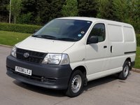 USED 2008 08 TOYOTA HI-ACE 2.5 280 SWB D-4D 95 1d 94 BHP NO VAT + TIMING BELT CHANGED !