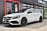 USED 2017 17 MERCEDES-BENZ A45 2.0 A45 AMG 4MATIC 5d AUTO 376 BHP PREMIUM PANORAMIC ROOF*1 LADY OWNER FROM NEW*FULL LEATHER WITH RED STRIPING*AMG EXHAUST*AERO PACK*HARMAN KARDON SOUND SYSTEM*REVERSING CAMERA*FULLY LOADED*PREMIUM PACKAGE*KEYLESS ENTRY KEYLESS START*PRIVACY GLASS*CRIUS WHITE*EXCLUSIVE PACKAGE 3*APPLE PLAY*8 INCH SCREEN SAT NAV*RECENT SERVICE DONE AT MERCEDES FULL SERVICE HISTORY*IMMACULATE INSIDE AND OUT CLEAN WELL MAINTAINED CAR*