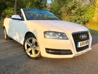 USED 2011 11 AUDI A3 1.2 TFSI 2d CONVERTIBLE  103 BHP STOP/START-AIRCON / AUDI +1 PRIVATE OWNER/NEW FRONT BRAKES JUST FITTED BEAUTIFULLY KEPT INSDE AND OUT''  RECENTLY SERVICED WITH NEW FRONT BRAKES AND DISCS