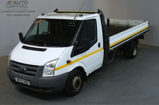 2012 12 FORD TRANSIT 2.4 350 115 BHP EXTRA LWB TWIN WHEEL DROPSIDE LORRY