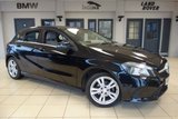 USED 2015 65 MERCEDES-BENZ A CLASS 1.5 A 180 D SPORT EXECUTIVE 5d 107 BHP full merc benz service history FINISHED IN STUNNING BLACK WITH GREY CLOTH SEATS + FULL MERCEDES BENZ SERVICE HISTORY + SATELITE NAVIGATION + REVERSE CAMERA + HEATED FRONT SEATS + PARKING SENSORS + RAIN SENSORS + AUTOMATIC CLIMATE CONTROL
