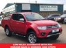 USED 2014 14 MITSUBISHI L200 2.5 DI-D 4X4 WARRIOR LB DCB AUTOMATIC Red 40873 miles FSH 175 BHP LOW MILES AUTOMATIC WITH FSH CHROME BARS & MIRRORS SIDE STEPS