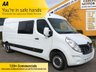 USED 2016 16 RENAULT MASTER LM35 DCI Business L3 H2 Crew Cab 6 Seat Window Van Fwd  