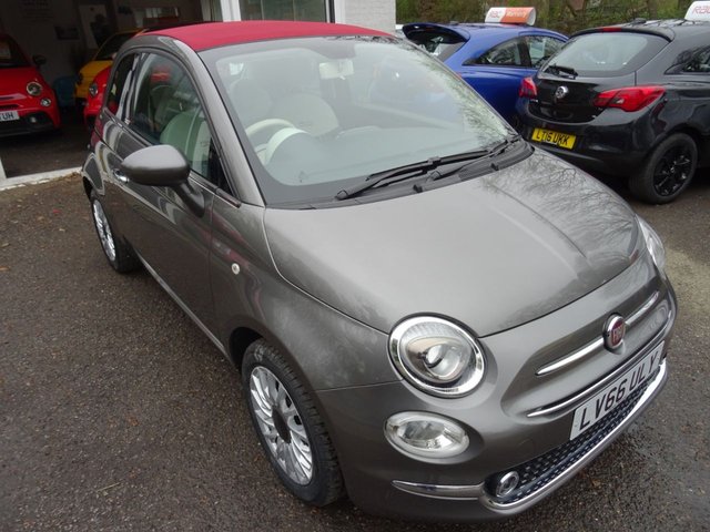 2016 66 Fiat 500 0.9 TWINAIR CONVERTIBLE LOUNGE 3d 85 BHP NEW SHAPE