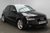 USED 2013 62 AUDI A1 1.6 SPORTBACK TDI S LINE 5DR 105 BHP FREE ROAD TAX SERVICE HISTORY + FREE 12 MONTHS ROAD TAX + HALF LEATHER SEATS + BLUETOOTH + MULTI FUNCTION WHEEL + AIR CONDITIONING + XENON HEADLIGHTS + DAB RADIO + PRIVACY GLASS + ELECTRIC WINDOWS + ELECTRIC/HEATED MIRRORS + CONTRAST ROOF + 17 INCH ALLOY WHEELS