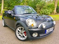 USED 2009 09 MINI CONVERTIBLE 1.6 COOPER 2d AUTO 120 BHP''1 OWNER/ FULL BLACK LEATHER/PADDLE SHIFT ON STEERING WHEEL ''GREAT CONDITION INSIDE AND OUT''