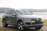 USED 2014 14 VOLKSWAGEN TOUAREG 3.0 V6 R-LINE TDI BLUEMOTION TECHNOLOGY 5d AUTO 242 BHP HUGE SPEC, BROWN LEATHER, SUNROOF!