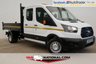 USED 2017 67 FORD TRANSIT 2.0 350 L3 DOUBLE CAB TIPPER 130BHP (TWIN WHEELER 7 SEATS) * EURO 6 * 7 SEATS * BLUETOOTH *