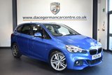 USED 2015 15 BMW 2 SERIES ACTIVE TOURER 2.0 220I M SPORT ACTIVE TOURER 5DR 189 BHP full bmw service history *NO ADMIN FEES* FINISHED IN STUNNING ESTORIL METALLIC BLUE WITH FULL DAKOTA LEATHER INTERIOR + FULL BMW SERVICE HISTORY + PRO SATELLITE NAVIGATION + BLUETOOTH + DAB RADIO + LIGHT PACKAGE + AUTOMATIC BOOT + AUTO AIR CON + SPORT SEATS + ELECTRIC FOLDING MIRRORS + RAIN SENSORS + PARKING SENSORS + 18" ALLOY WHEELS