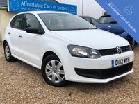 USED 2012 12 VOLKSWAGEN POLO 1.2 S 5d 60 BHP Low Mileage Petrol Example in White