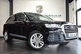 USED 2016 66 AUDI Q7 3.0 TDI QUATTRO S LINE 5DR AUTO 215 BHP full audi service history FINISHED IN STUNNING NIGHT BLACK WITH HALF BLACK LEATHER INTERIOR + FULL AUDI SERVICE HISTORY + SATELLITE NAVIGATION + BLUETOOTH + HEATED ELECTRIC SEATS + DAB RADIO + CRUISE CONTROL + ELECTRIC FOLDING REAR SEATS + DUAL CLIMATE CONTROL + ELECTRIC BOOT + RAIN SENSORS + 7 SEATER + HEATED ELECTRIC FOLDING MIRRORS + PARKING SENSORS + 20" ALLOY WHEELS