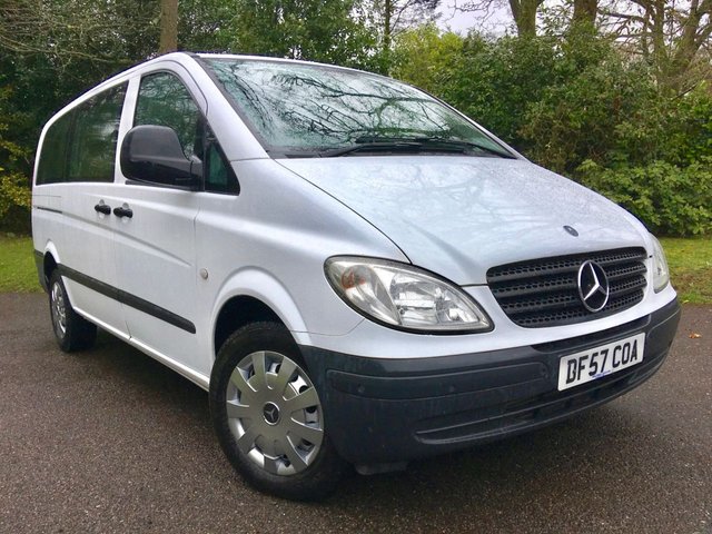 2008 57 Mercedes-Benz Vito 2.1 109 CDI LONG TRAVELINER  9' SEATER / ONLY 78,000 MILES/AIR CON / FRONT & REAR PARKING SENSORS