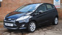 USED 2011 11 FORD FIESTA 1.2 ZETEC 5d 81 BHP www.suffolkcarcentre.co.uk - Located a Ilketshall