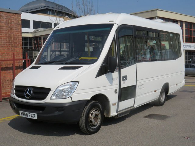 2008 58 MERCEDES-BENZ SPRINTER 2.1 515CDI LWB 150 BHP 11 SEATER DIESEL AUTO MINIBUS WITH LIFT