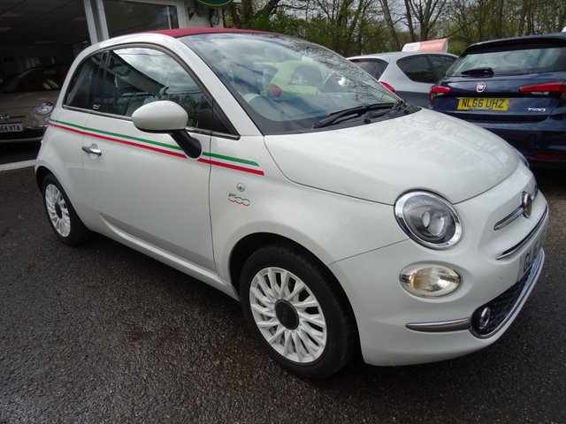 2016 16 Fiat 500 1.2 CONVERTIBLE LOUNGE 3d 69 BHP NEW SHAPE *ITALIA SPECIAL EDITION*